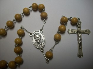 Pope Benedict XVI Nangka Wood Rosary
