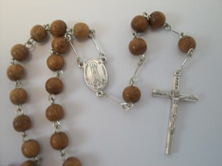 Bayong Wood Rosary with Earth from Fatima