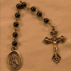 St. Jude Chaplet with Hematite Beads