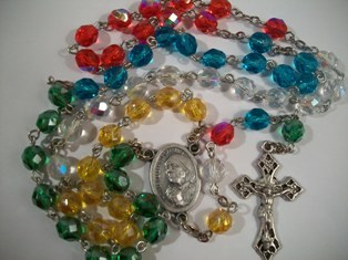 Mission Rosary with Bl. Mother Teresa Centerpiece
