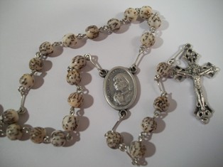 Blessed Mother Teresa Rosary with Salwag Beads